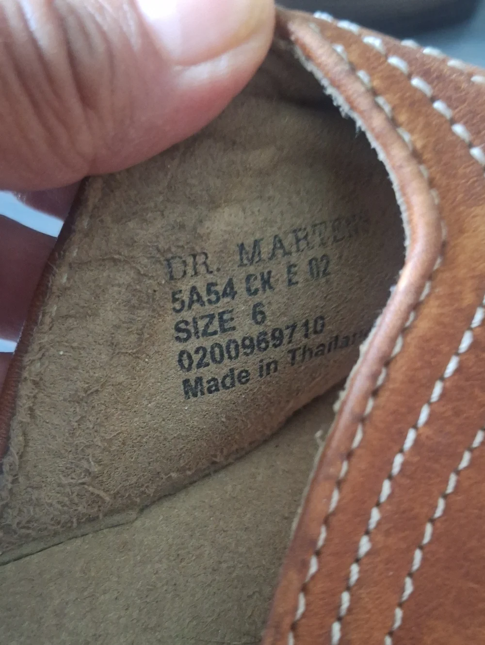Dr. Martens Retro Chunky Brown Leather Flip Flop Thong Sandals Slides Men Size 6